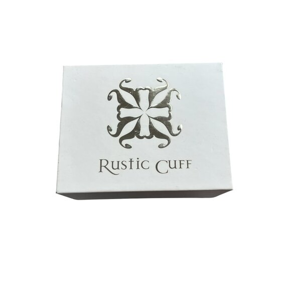 Rustic Cuff Christmas Set NIB Love Peace Joy Stainless and Silicone - Picture 4 of 4